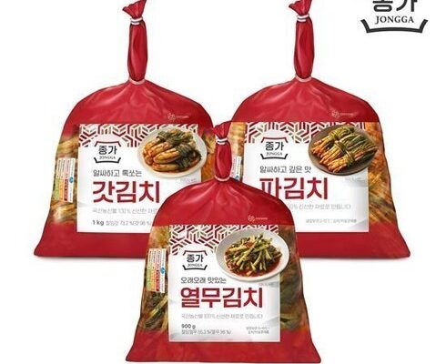 전문가 추천 갓김치 1kg  열무김치 900g 추천상품