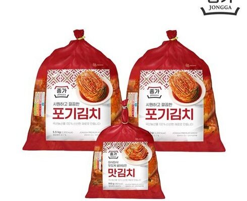 놓치면 후회할 중부식 포기김치 11kg  포기김치(중부식 900g 베스트5