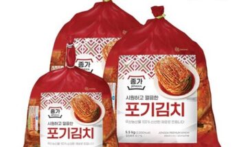 전문가 추천 중부식 포기김치 11kg  포기김치(중부식 900g 베스트5