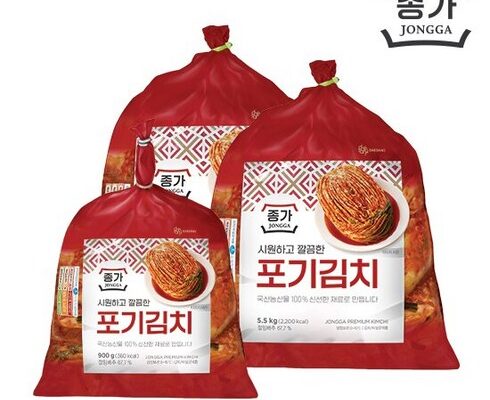 전문가 추천 중부식 포기김치 11kg  포기김치(중부식 900g 베스트5